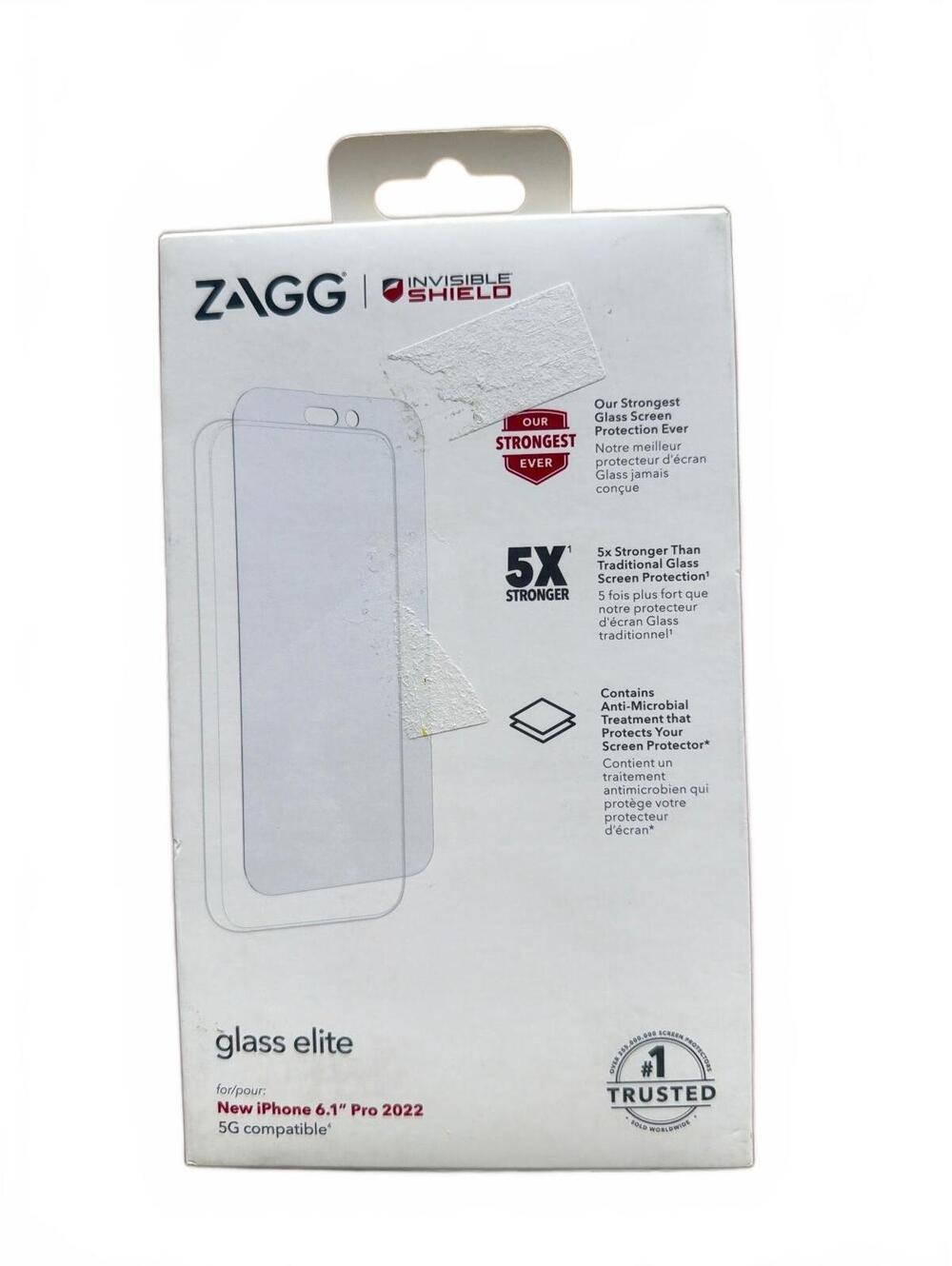 ZAGG InvisibleShield Glass Elite Screen Protector for iPhone 14 Pro 6.1" NEW